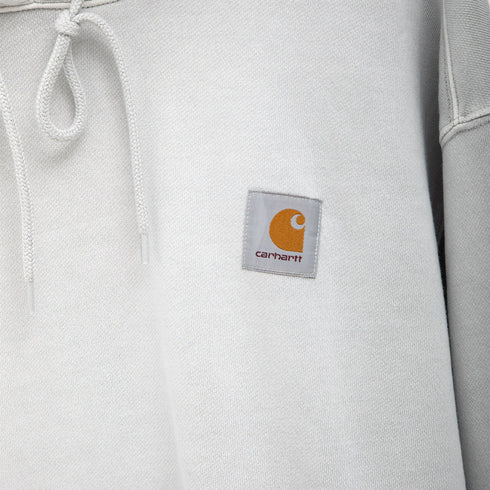 Carhartt WIP Hooded Nelson Sweat Sonic Silver Garment Dyed I029963.1YE.GD.03 Degli Uberti